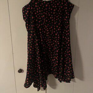 Black and Red Floral Dress